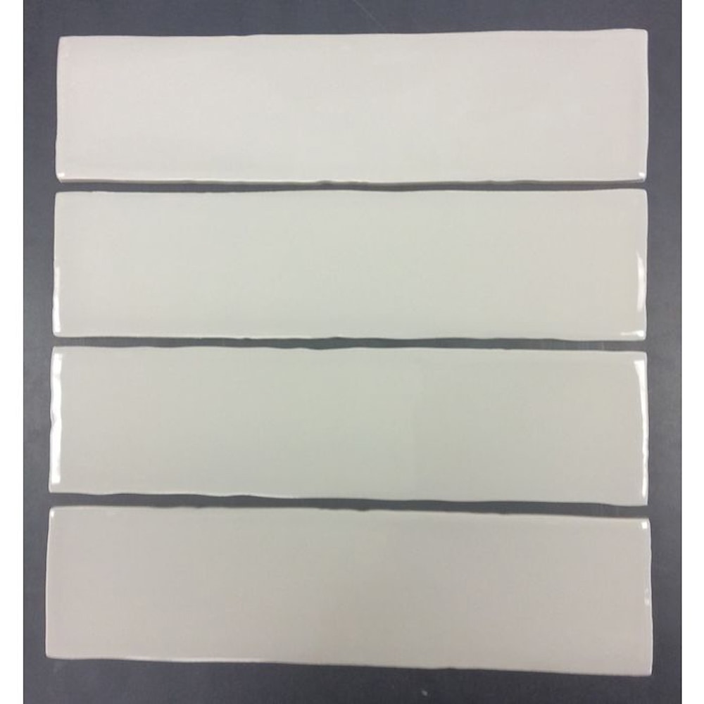 Warm Grey / 3"x12" / Glossy Rippled Edge Porcelain Subway Tiles 0