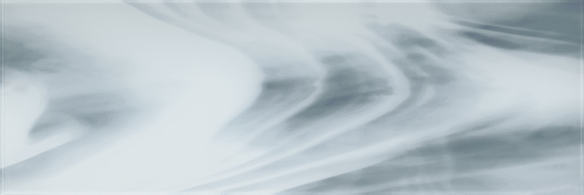 White and Gray Swirl B / 30"x10" Specialty Colored Glass Tile 0