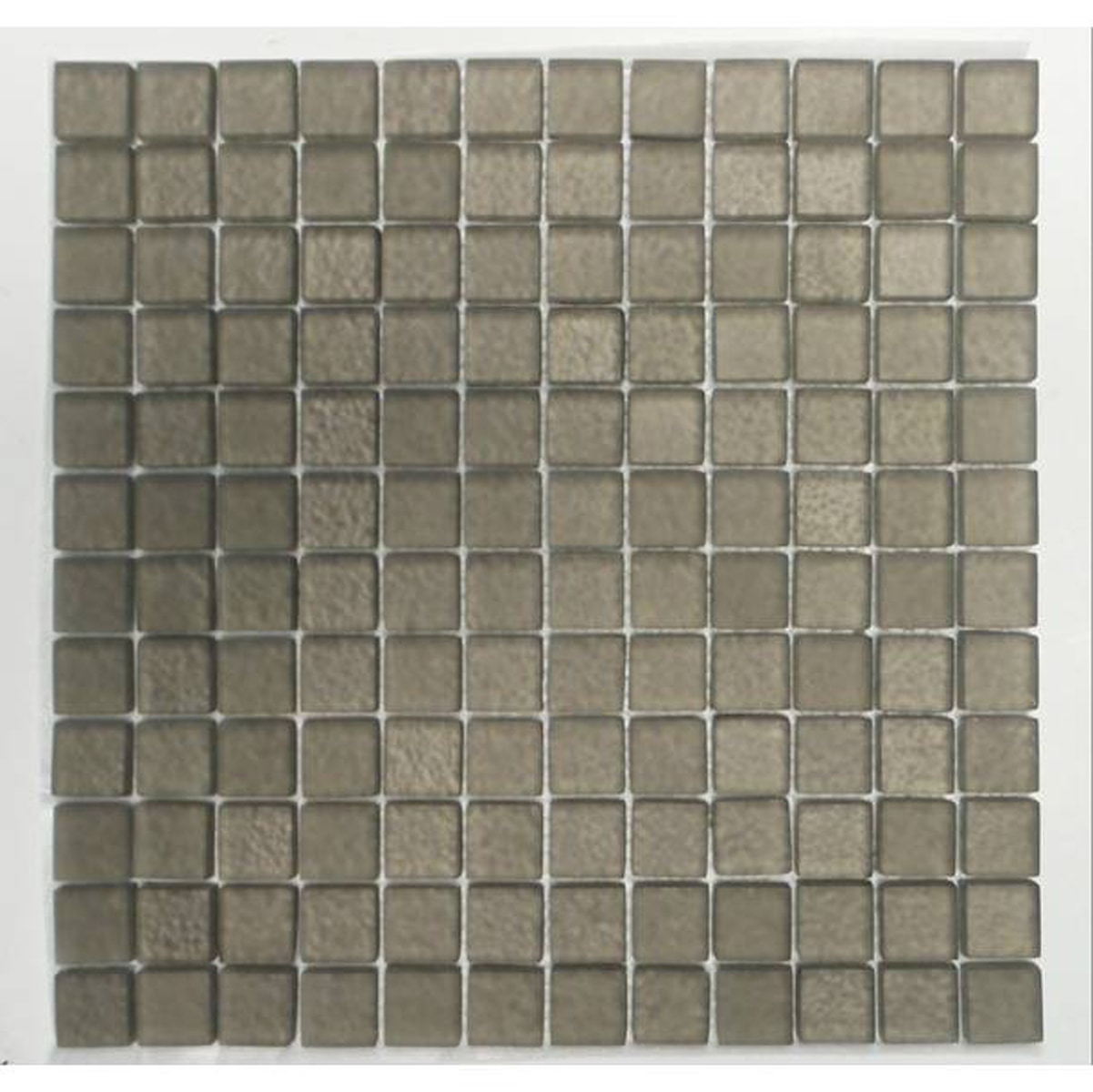 Brown Beige / 1"x1" Square Pattern Glass Mosaics 0