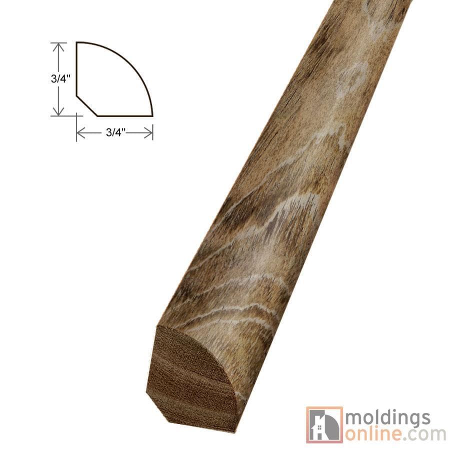 Handscraped Cherry Stone Jatoba / Quarter Round / 94" x 3/4" x 3/4" Hardwood Moldings - Exotic - Handscraped Cherry Stone Jatoba 0
