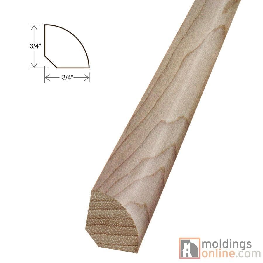 Butternut / Quarter Round / 94" x 3/4" x 3/4" Engineered Hardwood Moldings - Smooth Harvest - Butternut 0