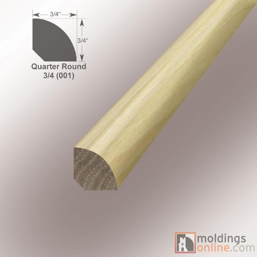 Pecan / Quarter Round / 94" x 3/4" x 3/4" / Low-Gloss Pecan Moldings - Collection 0