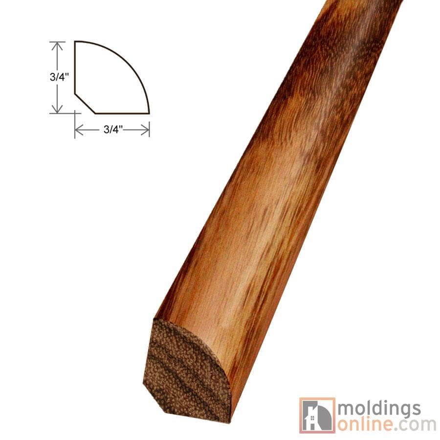 Tigerwood / Quarter Round / 94" x 3/4" x 3/4" / Low-Gloss Tigerwood Moldings - Collection 0