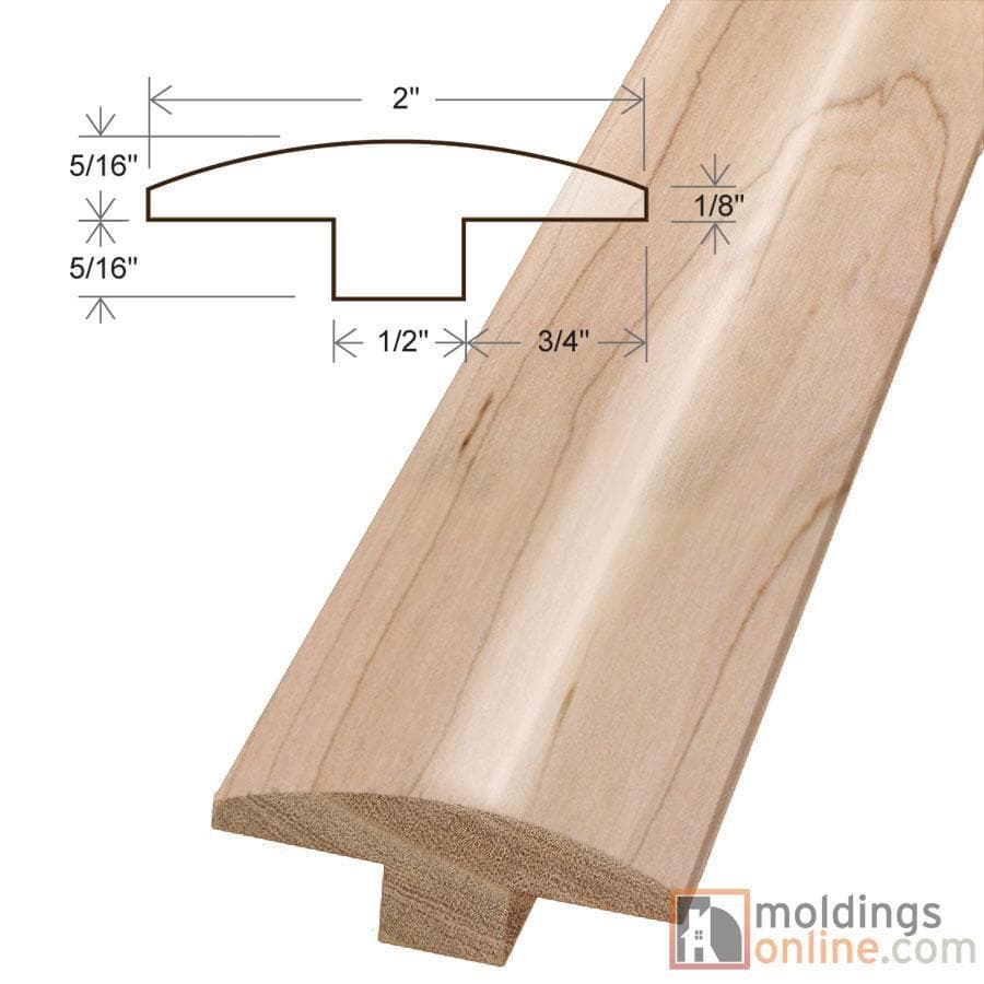 Cherry / T-Molding / 78" x 2" x 5/8" / Satin Cherry Moldings - Collection 0