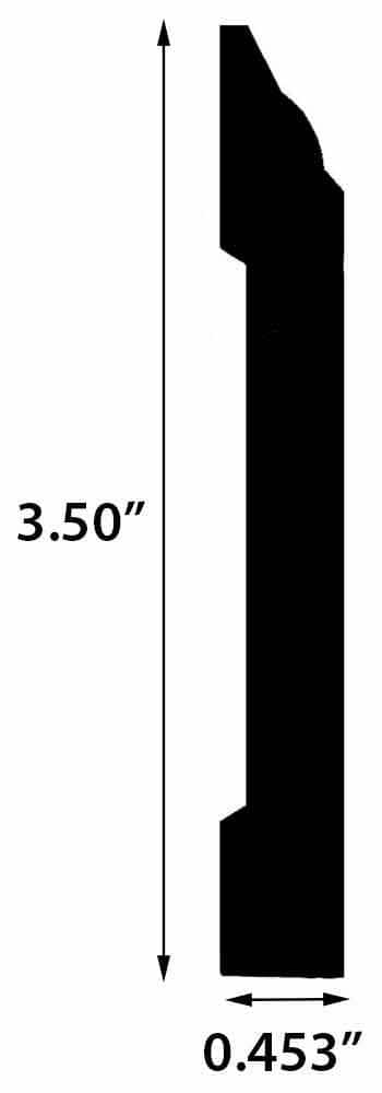 Pesona / Wall Base / 94" x 7/16" x 3 1/2" Engineered Hardwood Moldings - Oldtown European Oak - Pesona 0