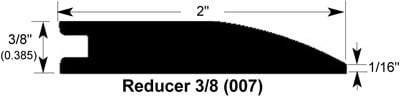 Hornbeam White / Reducer / 78" x 2" x 3/8" Maple Character Moldings - Wide Plank - Hornbeam White 0