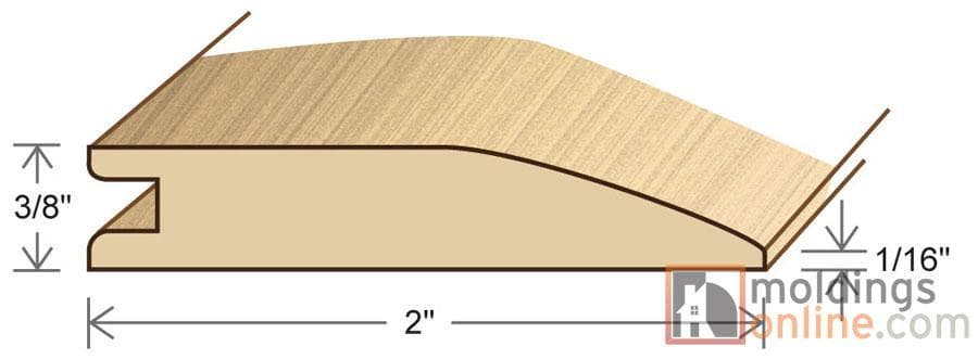 Autumn / Reducer / 78" x 2" x 3/8" Engineered Hardwood Moldings - Smooth Harvest - Autumn 0