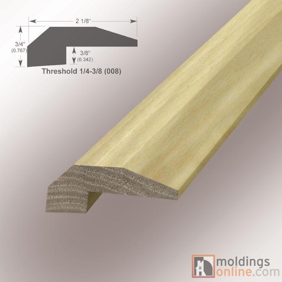 Avalon / Threshold / 78" x 2 1/8" x 3/4" Engineered Hardwood Moldings - Planet Hickory Handscraped - Avalon 0