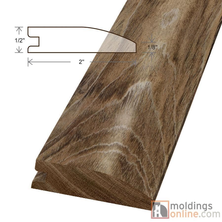 Brazilian Cherry / Reducer / 78" x 2" x 1/2" / Low-Gloss Brazilian Cherry Moldings - Collection 0