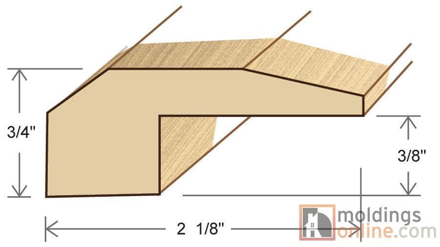 Newport Equinox / Threshold / 72" x 2 1/8" x 7/8" Bamboo Moldings Click Lock Barn Plank Strand Woven - Newport Equinox 0