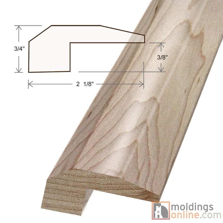 Maple / Threshold / 78" x 2 1/8" x 7/8" / Low-Gloss Maple Moldings - Collection 0
