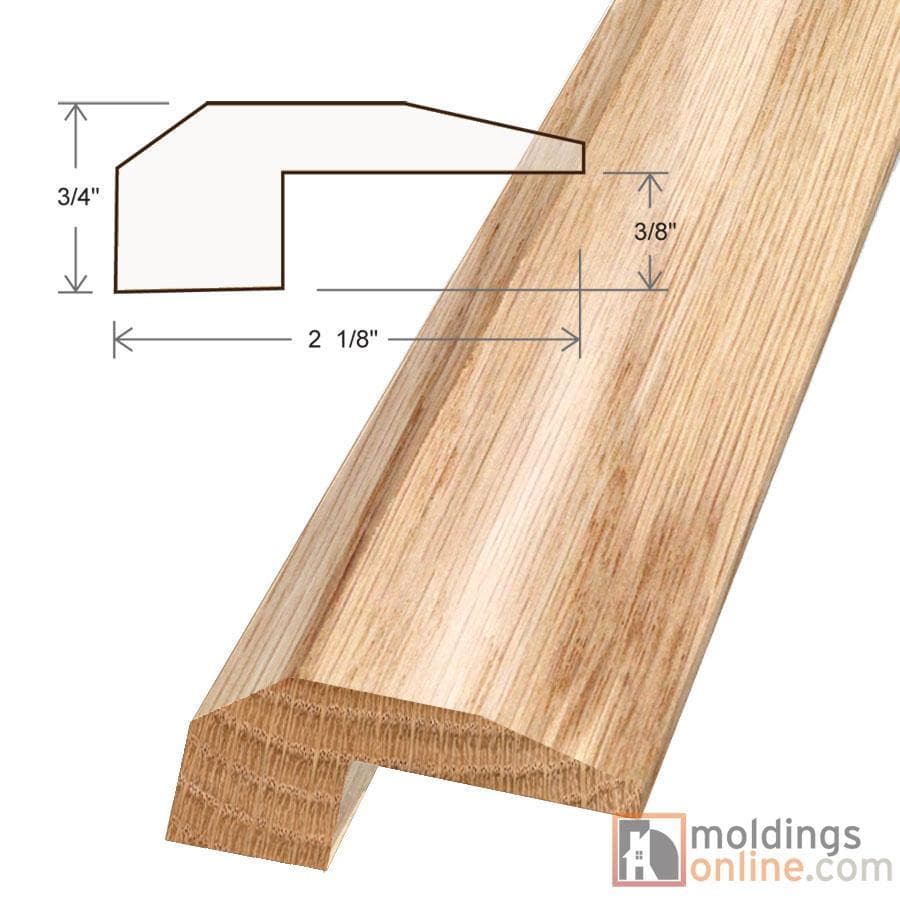 Red Oak / Threshold / 78" x 2 1/8" x 7/8" / Low-Gloss Red Oak Moldings - Collection 0