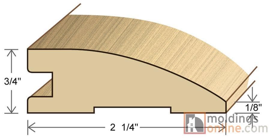 Cumaru / Reducer / 78" x 2 1/4" x 3/4" / Unfinished Cumaru Moldings - Collection 0