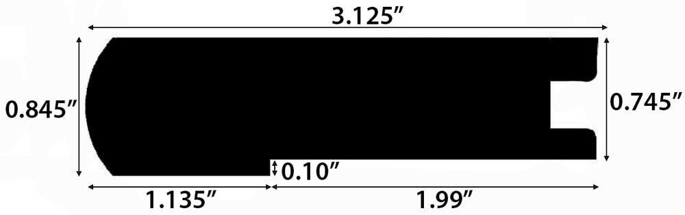 Cumaru / Stair Nose / 48" x 3 1/8" x 3/4" Hardwood Moldings - Andes Collection - Cumaru 0