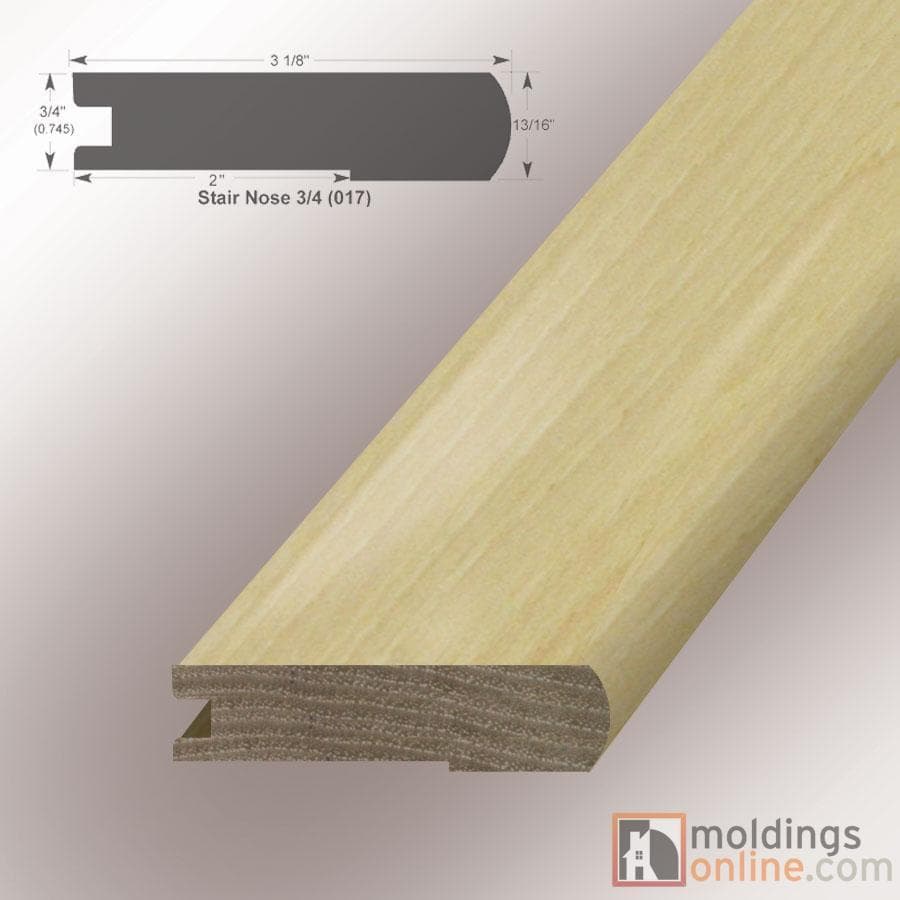 Pecan / Stair Nose / 78" x 3 1/8" x 3/4" / Low-Gloss Pecan Moldings - Collection 0
