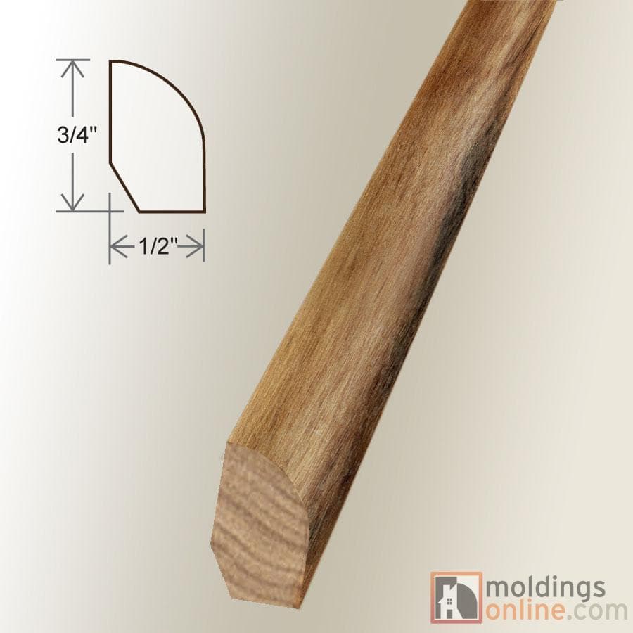 Acacia / Base Shoe / 78" x 3/4" x 1/2" / Low-Gloss Acacia Moldings - Collection 0