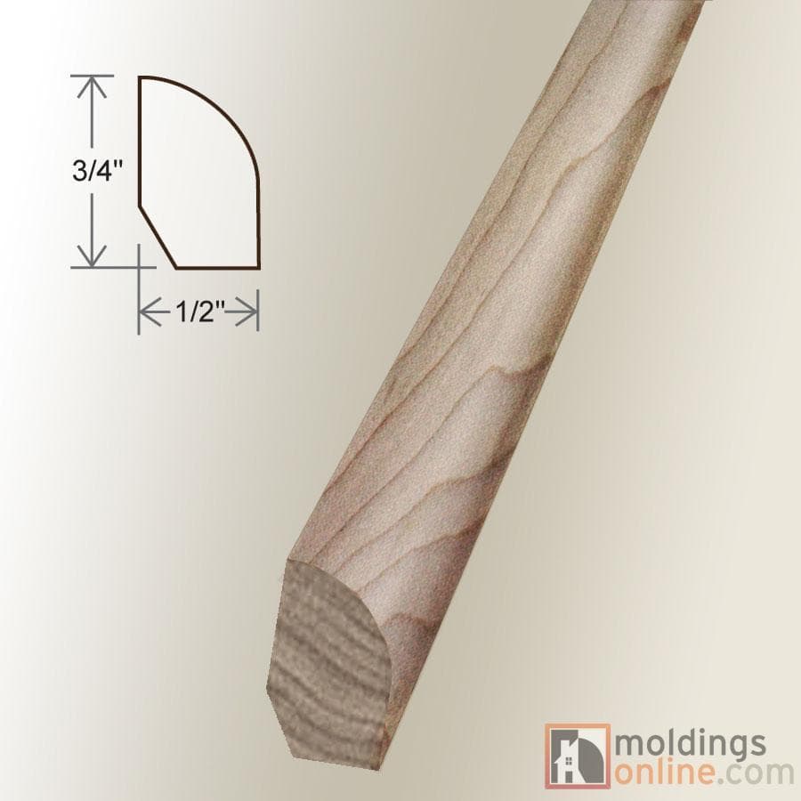 Roasted / Base Shoe / 94" x 3/4" x 1/2" Engineered Hardwood Moldings - Derby - Roasted 0