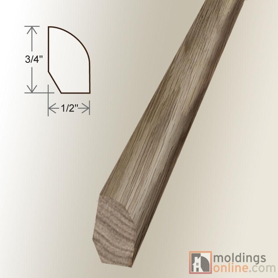 White Oak / Base Shoe / 94" x 3/4" x 1/2" / Low-Gloss White Oak Moldings - Collection 0
