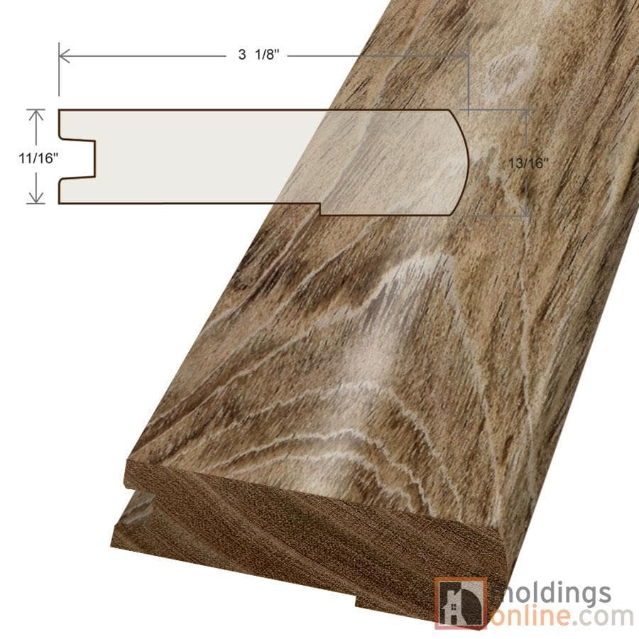 Chocolate Jatoba / Stair Nose / 48" x 3 1/8" x 13/16" Hardwood Molding - Exotic South American - Chocolate Jatoba 0