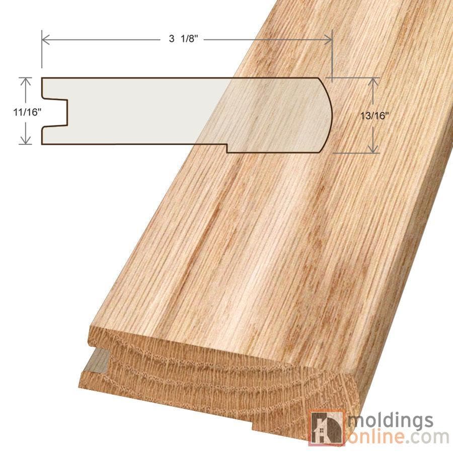 Espresso / Stair Nose 2 / 78" x 3 1/8" x 13/16" Hardwood Moldings - Forest Value - Espresso 0