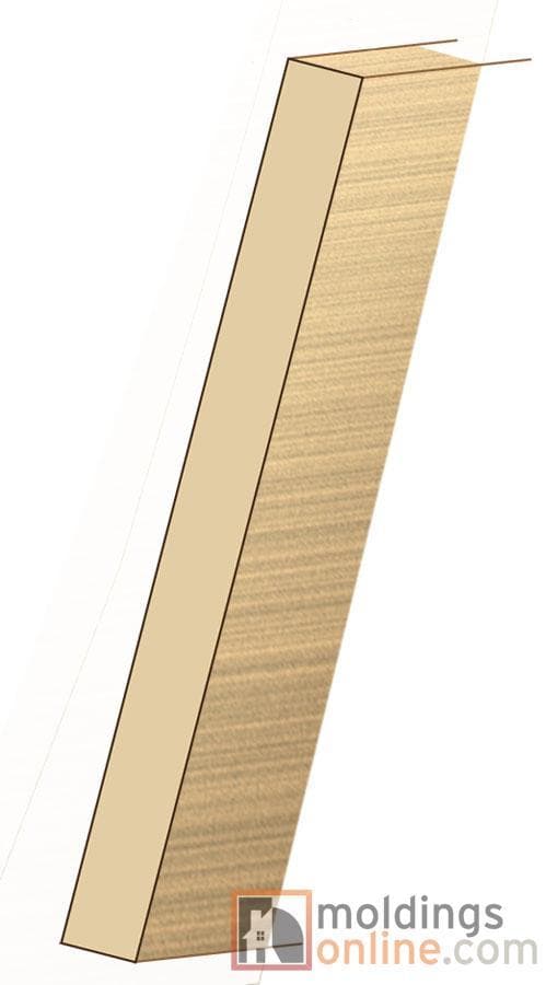 Pecan / Stair Riser / 42" x 7 1/2" x 3/4" / Low-Gloss Pecan Risers - Collection 0