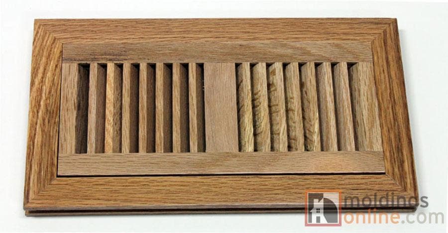 Red Oak / Vent - Flush Mount / 10" x 4" x 1" / Low-Gloss Red Oak Vents - Collection 0