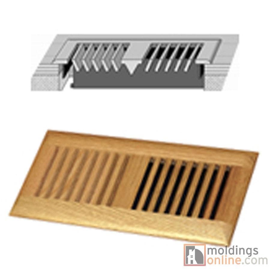 Velvet / Vent - Surface Mount / 10" x 4" x 1" Bamboo Moldings 8mm Strand Woven with EVA Underpad Attached - Velvet 0