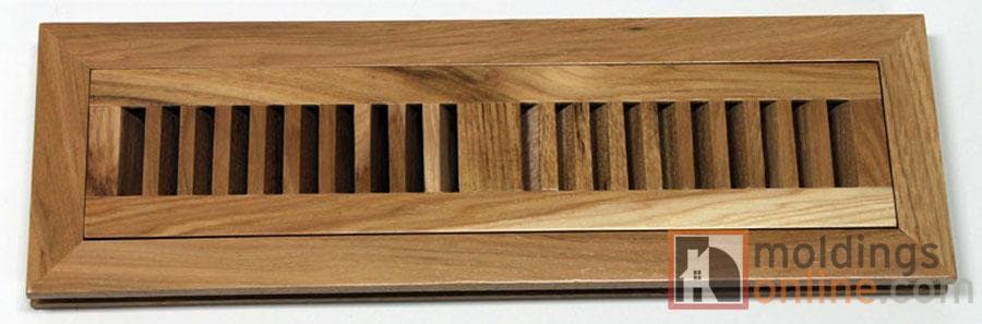 Pecan / Vent - Flush Mount / 12" x 2" x 1" / Low-Gloss Pecan Vents - Collection 0