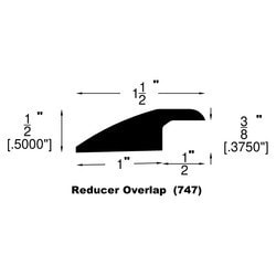 Engineered Hardwood Moldings - Varuna Waterproof - Seashell - Seashell / Overlap Reducer / 78" x 1-1/2" x 1/2" Engineered Hardwood Moldings - Varuna Waterproof - Seashell - Seashell / Overlap Reducer / 78" x 1-1/2" x 1/2"