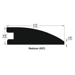 Bamboo Moldings - Bamboo Collection - Horizontal Carbonized Honey - Horizontal Carbonized Honey / Flush Reducer / 78" x 2" x 5/8" Bamboo Moldings - Bamboo Collection - Horizontal Carbonized Honey - Horizontal Carbonized Honey / Flush Reducer / 78" x 2" x 5/8"