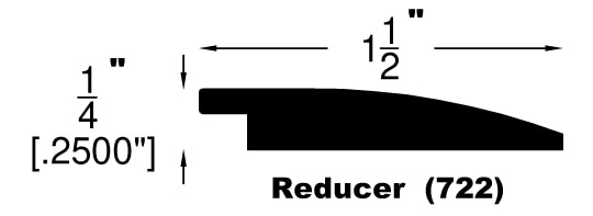 Ivory Fog / Flush Reducer / 78" x 1-1/2" x 1/4" Engineered Hardwood Moldings - Robin Ridge SPC - Ivory Fog 0