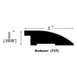 Engineered Hardwood Moldings - European Oak Whitewash - 4mm Robin - Robin / Flush Reducer / 78" x 2" x 5/8" Engineered Hardwood Moldings - European Oak Whitewash - 4mm Robin - Robin / Flush Reducer / 78" x 2" x 5/8"
