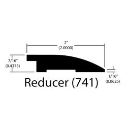Engineered Hardwood Moldings - Phoenix - Fontainebleau - Fontainebleau / Flush Reducer / 78" x 2" x 7/16" Engineered Hardwood Moldings - Phoenix - Fontainebleau - Fontainebleau / Flush Reducer / 78" x 2" x 7/16"