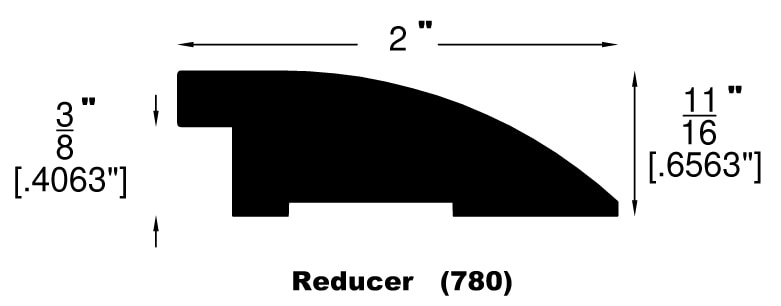 Tobacco / Flush Reducer / 78" x 2" x 11/16" Hardwood Moldings - Maison Oak - Tobacco 0