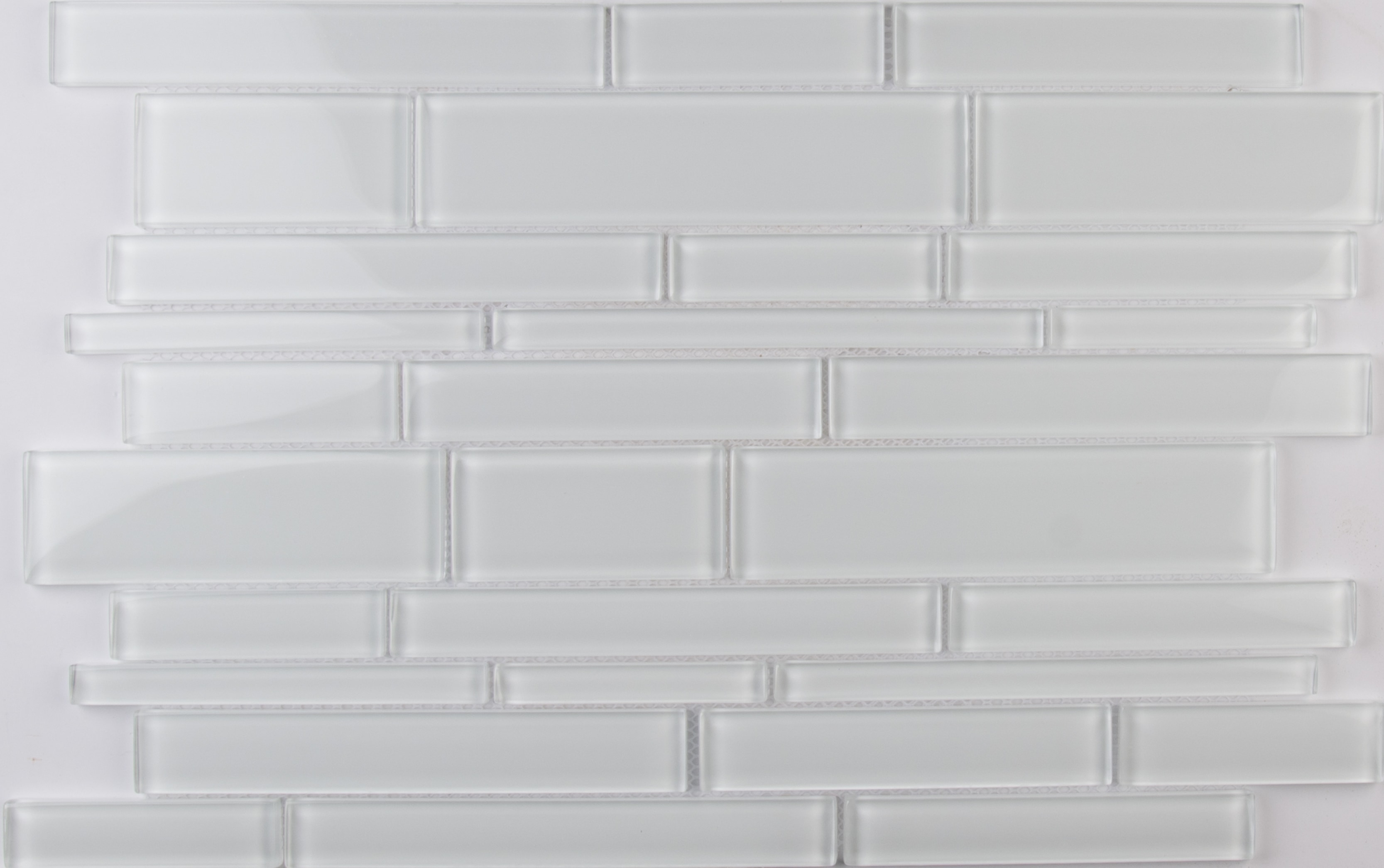 Ice Interlocking 8mm / Pattern / Glossy Glass Mosaic - Ice Collection 0