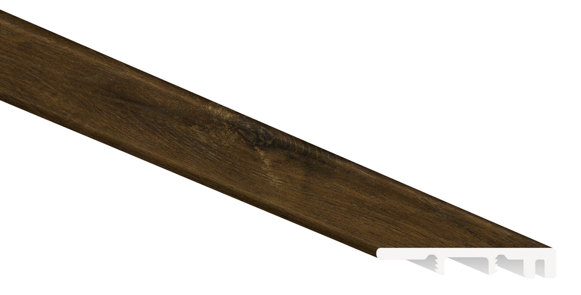 Washed Elm / End Cap / 94"x 1-3/4"x 1/4" Vinyl Planks Moldings - Cabot SPC Collections 0