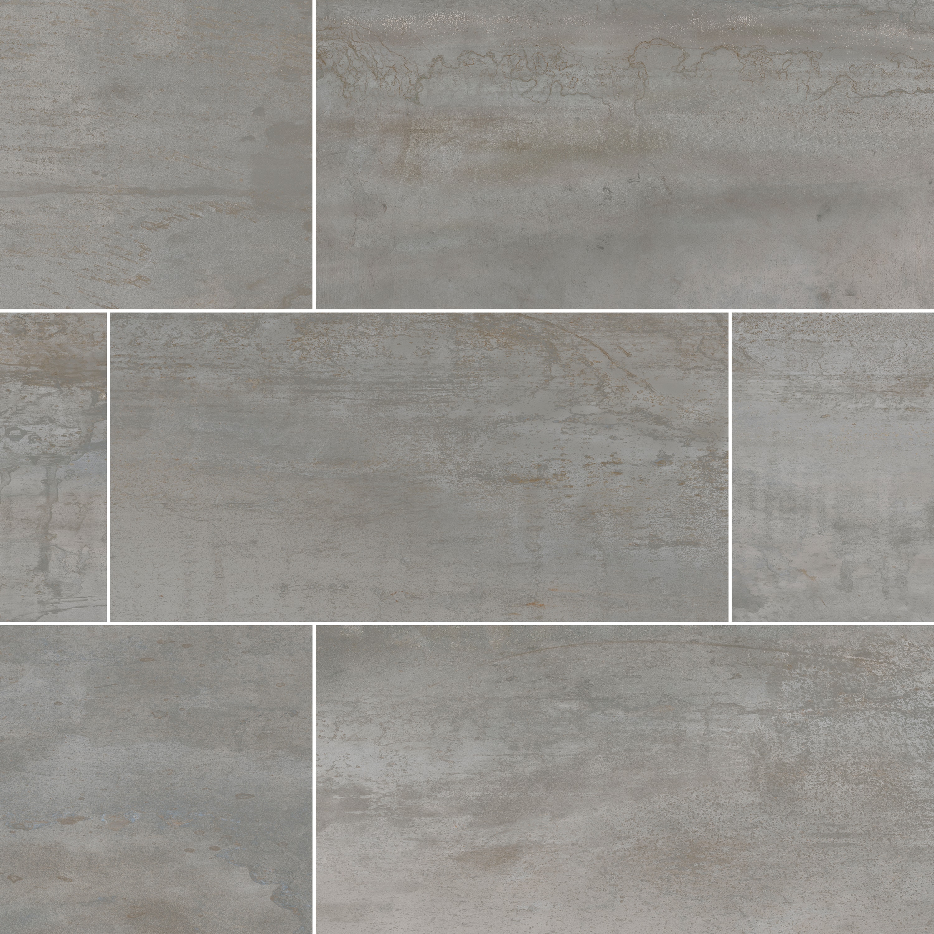 Iron Graphite / 24"x48" / Matte Porcelain Tile - Ferrous Series 0