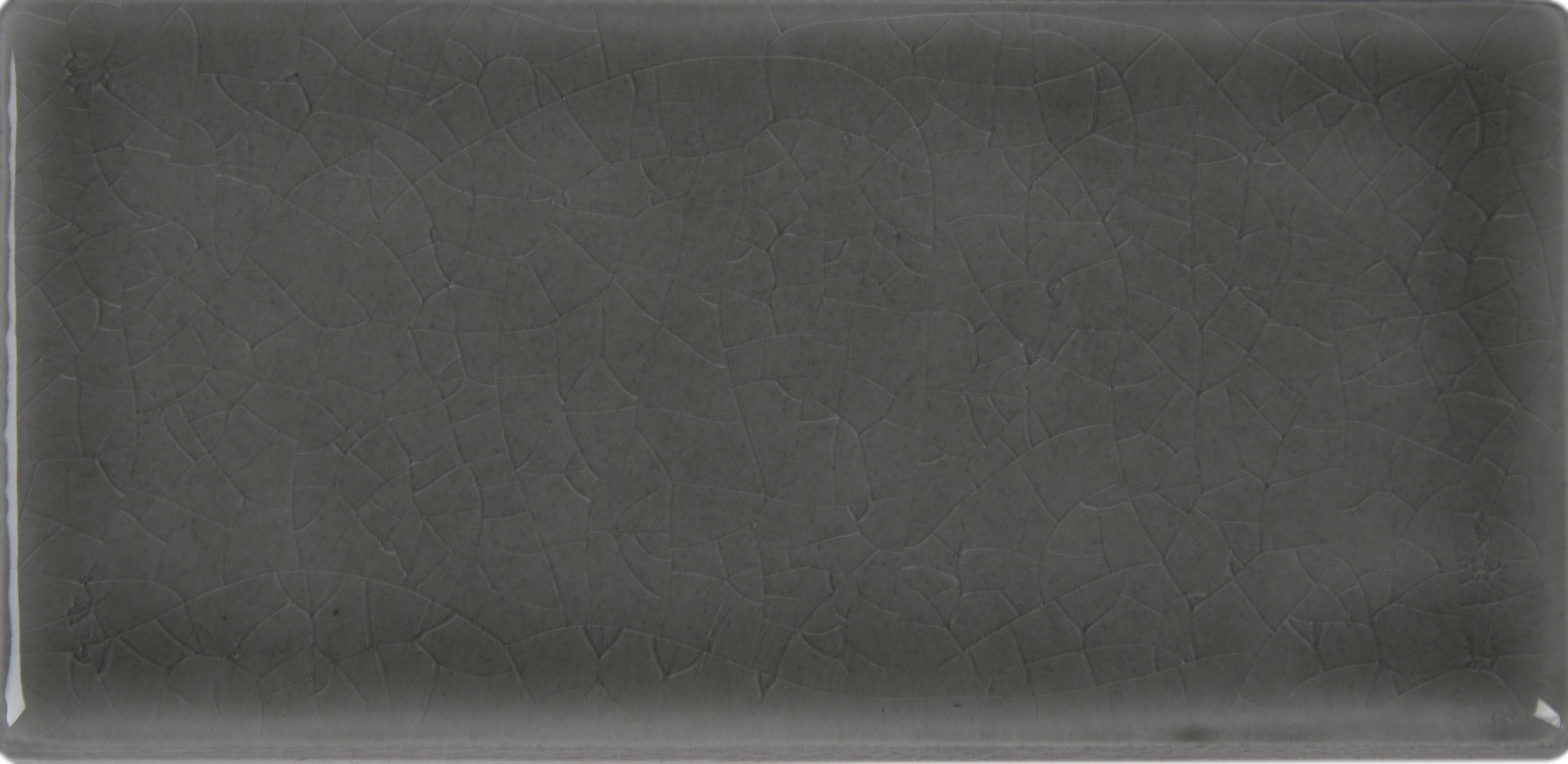 Glazed Handcrafted / 3"x6" / Glossy Ceramic Tile - Dove Gray 0