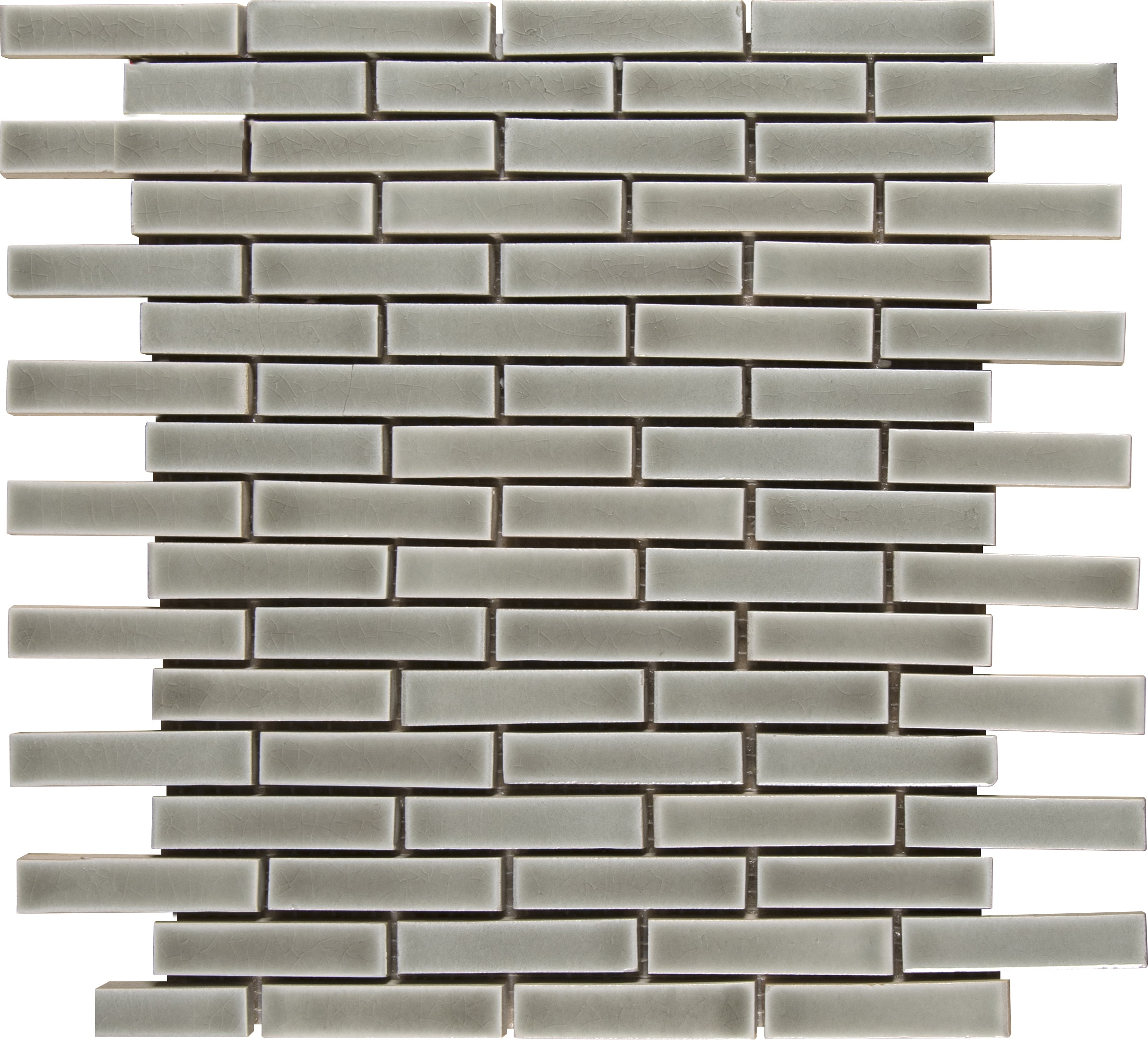 Brick 8mm / Pattern / Glossy Ceramic Tile - Dove Gray 0