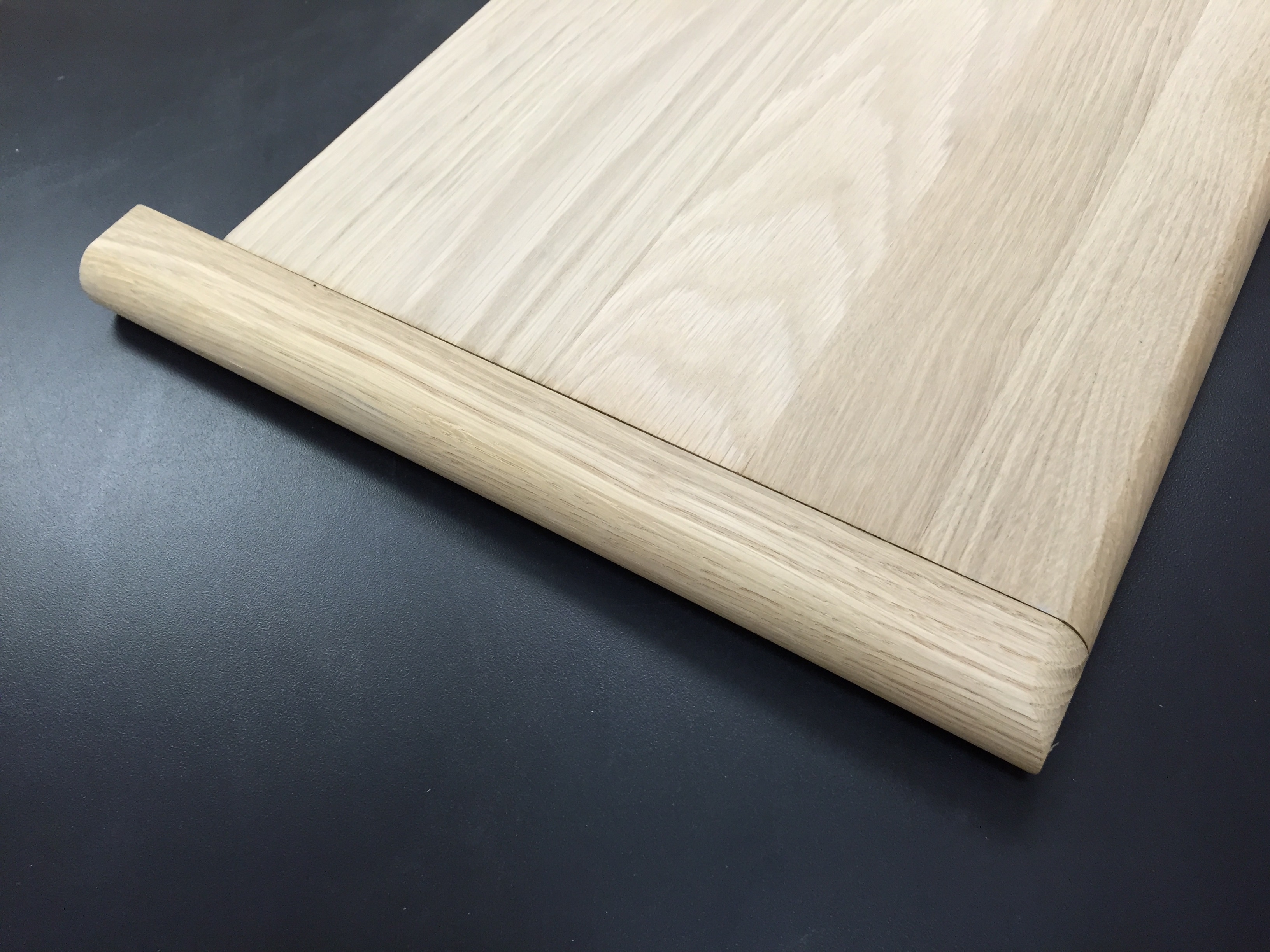 Unfinished Stair Tread / Hard Maple / 1-1/16" X 13" / Return Flooring Molding - Unfinished Hardwood Stair Tread 0
