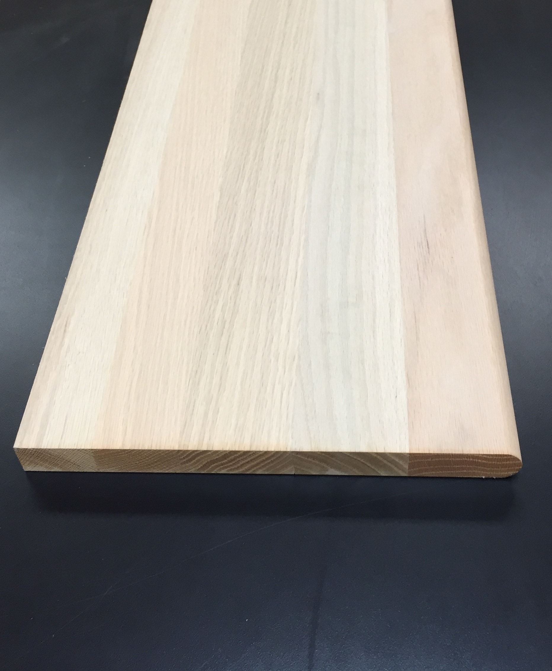 Unfinished Stair Tread / Red Oak / 1-1/16" X 60" / Tread Flooring Molding - Unfinished Hardwood Stair Tread 0