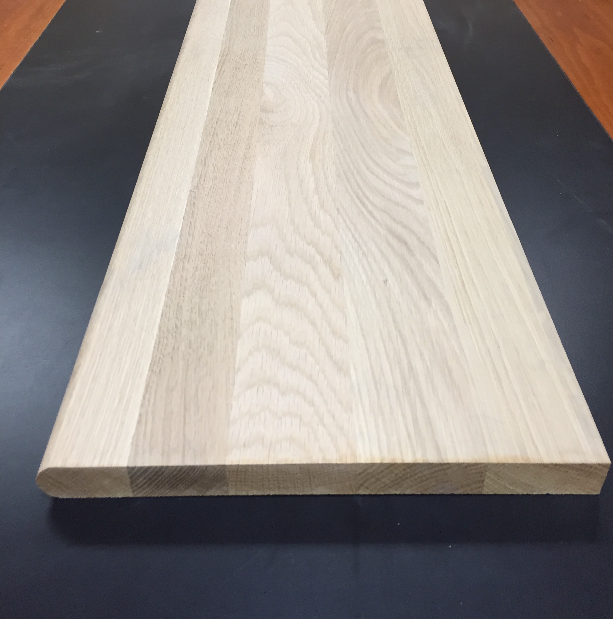 Unfinished Stair Tread / Walnut / 1-1/16" X 60" / Tread Flooring Molding - Unfinished Hardwood Stair Tread 0