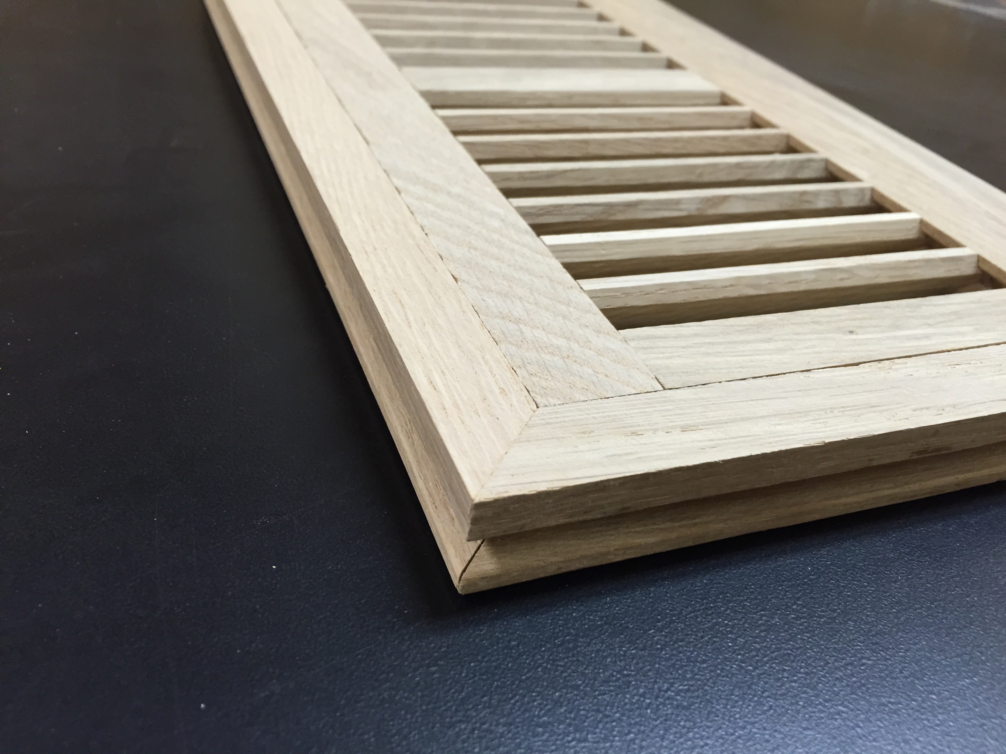 Flushmount Unfinished Vent / White Oak / 4" X 10" / Flushmount Vent Wood + Supply - Flush Mount Hardwood Floor Vents 0