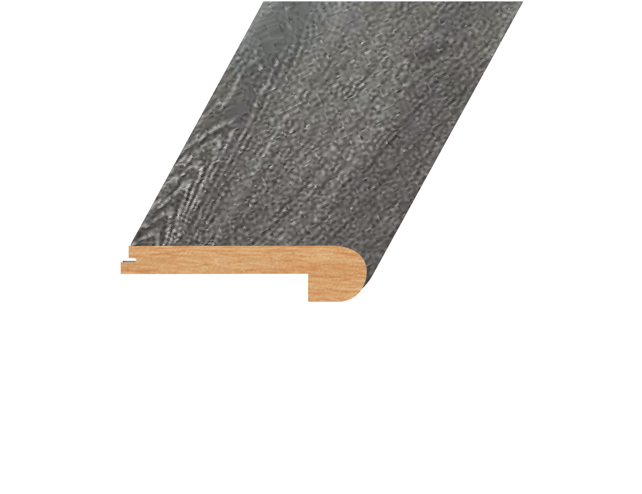 Gainsboro Slate / Flush Stairnose / 94.5" x 4.5" x 1" Laminate Moldings - 12mm Novus Collection 0