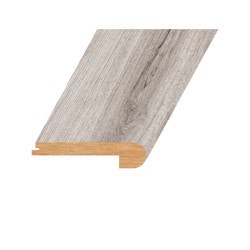 Laminate Moldings - Marquis Collection - Gilt Platinum - Gilt Platinum / Flush Stair Nose / 94.5"x 4.5"x 1" Laminate Moldings - Marquis Collection - Gilt Platinum - Gilt Platinum / Flush Stair Nose / 94.5"x 4.5"x 1"