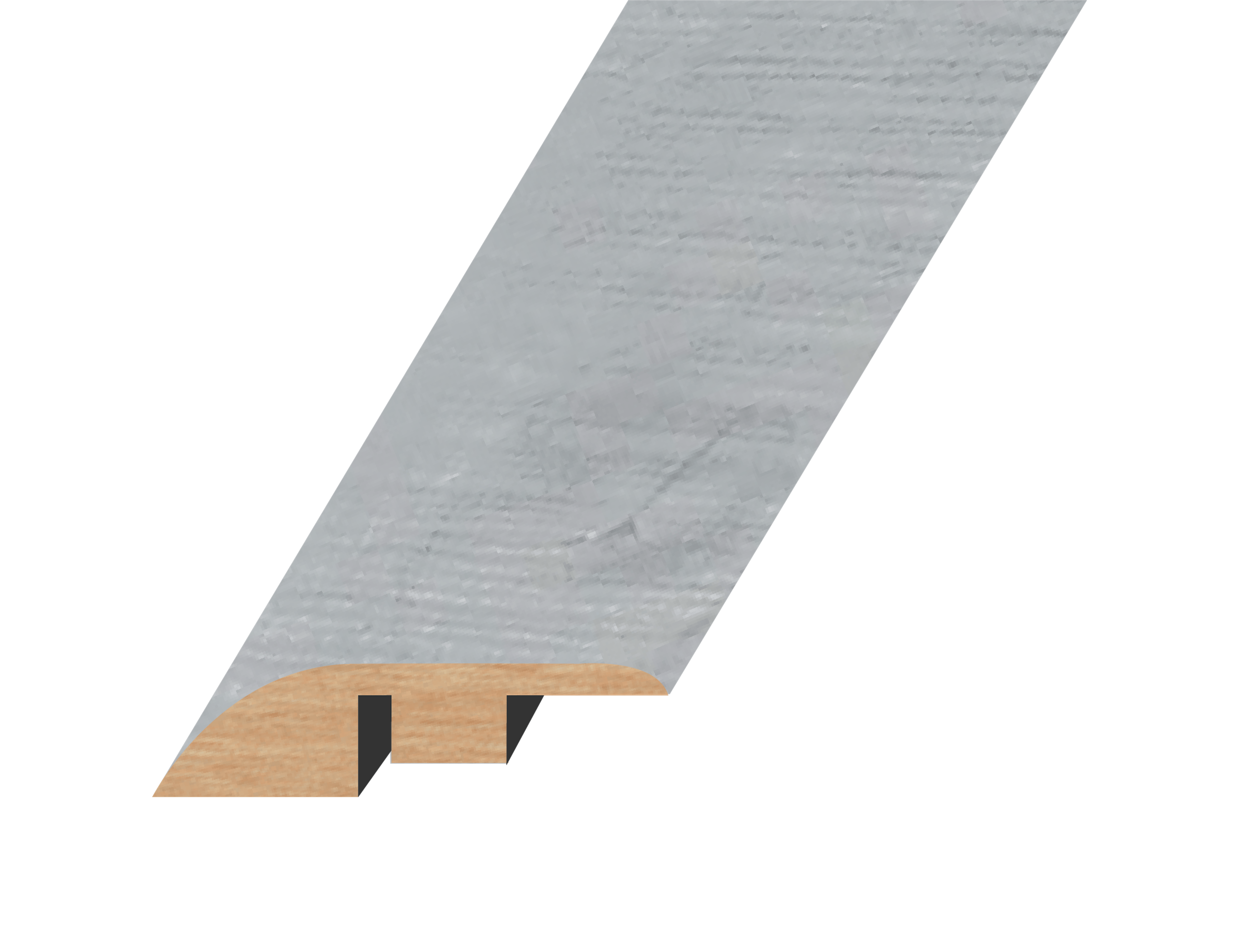 Pristine White / Reducer / 94.5"x 1.8"x 0.6" Laminate Moldings - Summa Collection - Pristine White 0
