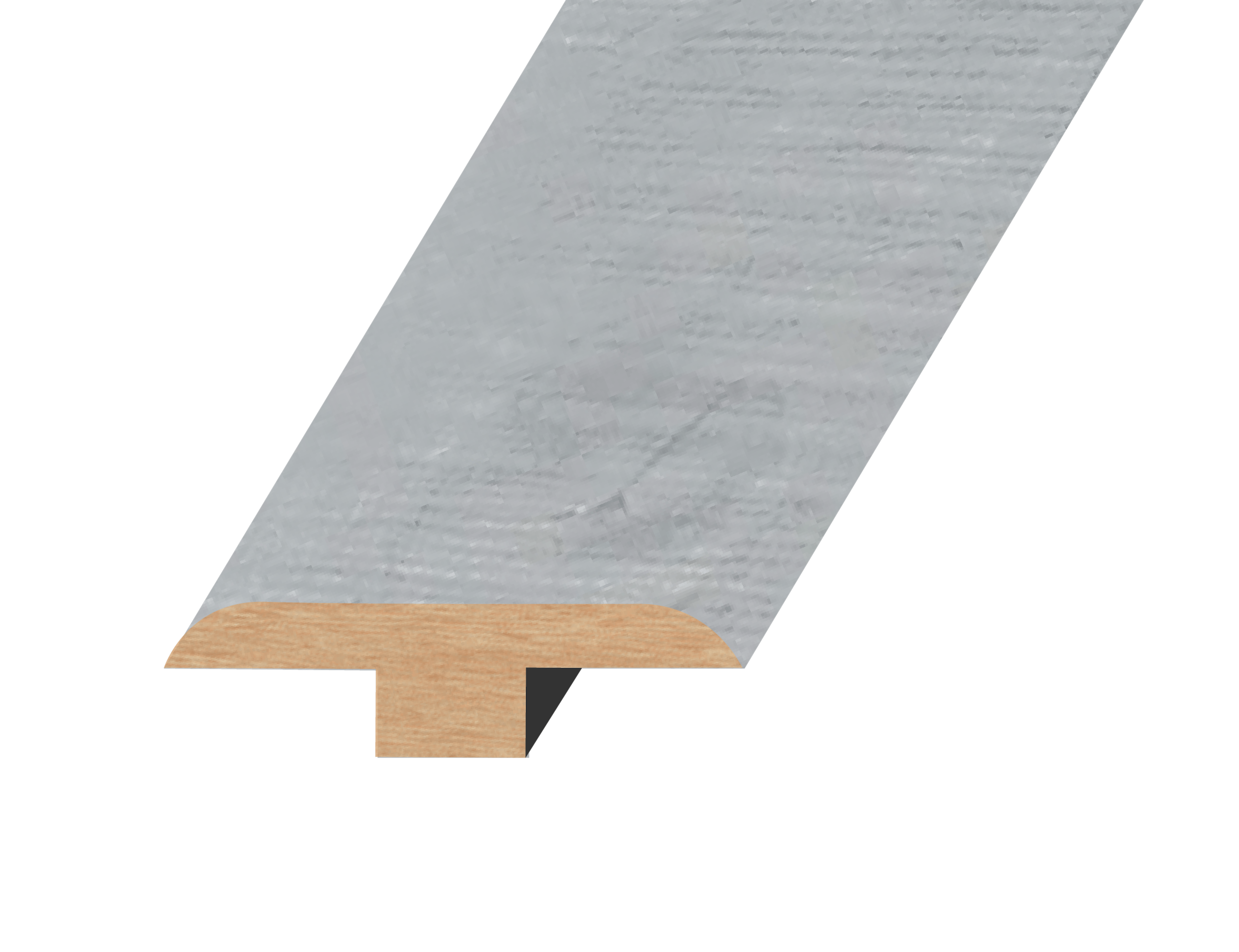 Pristine White / T-Molding / 94.5"x 1.8"x 0.5" Laminate Moldings - Summa Collection - Pristine White 0