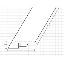 Vinyl Moldings - Hutrindo Collection - Ananda - Ananda / Reducer / 94.5"x 1.8"x 0.6" Vinyl Moldings - Hutrindo Collection - Ananda - Ananda / Reducer / 94.5"x 1.8"x 0.6"