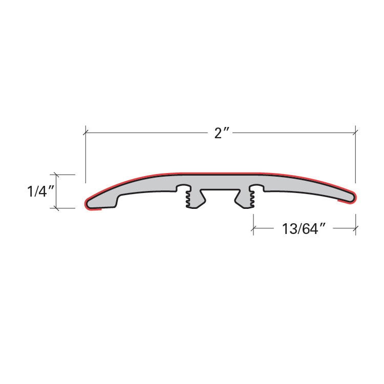 Malungai / 3-in-1: Reducer, T-Molding, End Cap / 94"x 2"x 1/4" Vinyl Moldings - Jambalaya Collection - Malungai 0