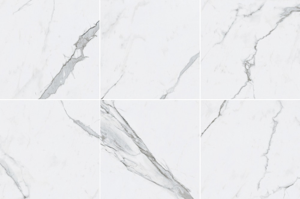 Carrara White / 24x24 / Matte Porcelain Tile Bianco Venatino II Series 0